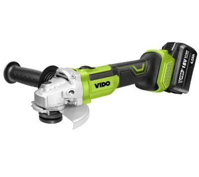 Vido 18V 100mm 4inch Cordless Angle Grinder with Lithium Battery