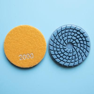 Qifeng Manufacturer Power Tools Cyclone Type Wet Polishing Pads for Marble/ Granite