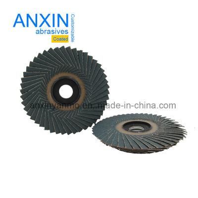 Zirconia Abrasive Cloth Zk765 Grinding Wheel 115*22mm Flexible Flap Disc