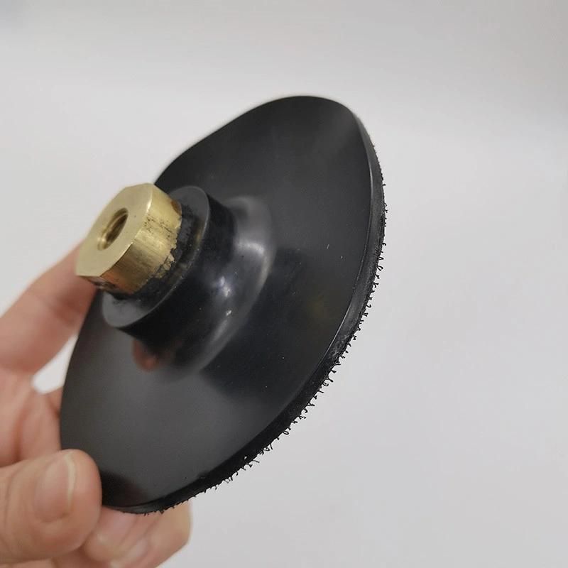 4inch Manufacturer of Diamond Polishing Pad 5/8-11 Rubber Backers Flexible Rubber Holder for Angle Grinder From China