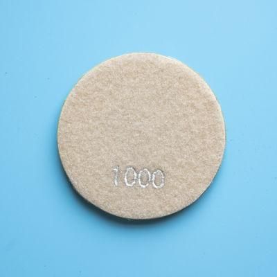 Qifeng Manufacturer Power Tools 4&quot; Resin Bond Diamond Polishing Pads for Wet Polishing Concrete Floor