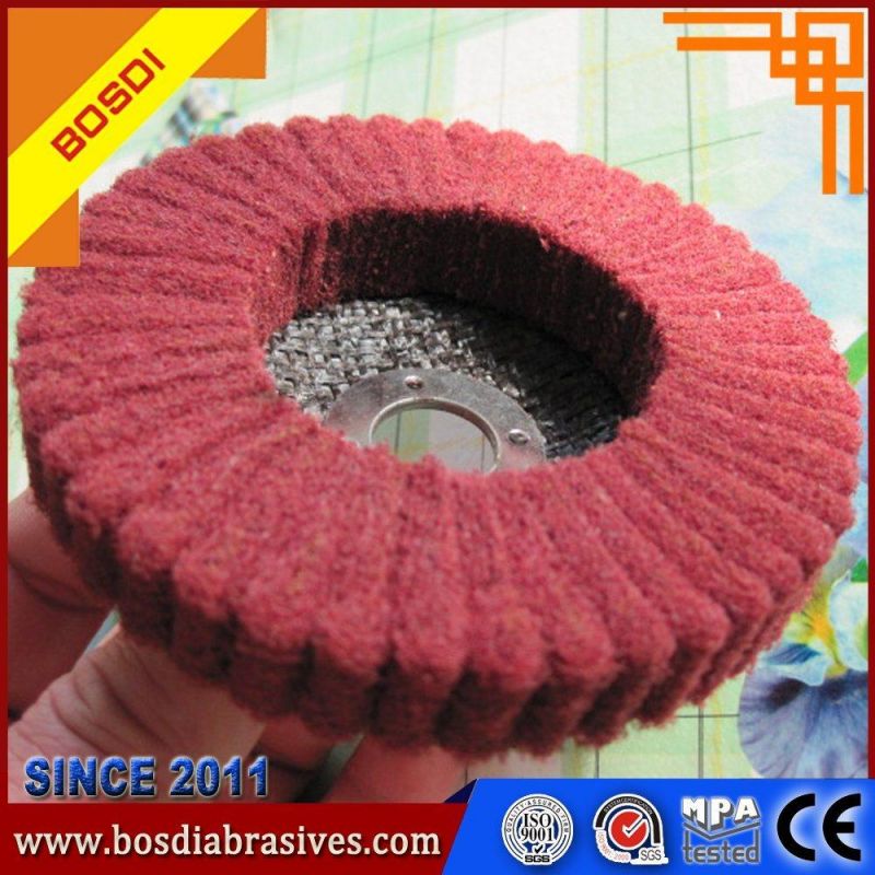 5" Inch Non Woven Upright Flap Wheel for Polishing Tainless Steel