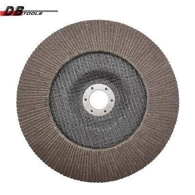 7&quot; 180mm Flap Disc Abrasive Tools Grinding Wheel Calcine a/O for Stainless Steel Metal Derusting T27 Flat Assorted a/O