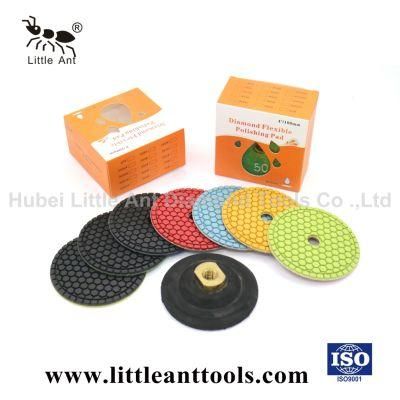 4&quot;/100mm Hexagon Diamond Abrasive Wheel Hardware Tool Polishing Pad for Stone