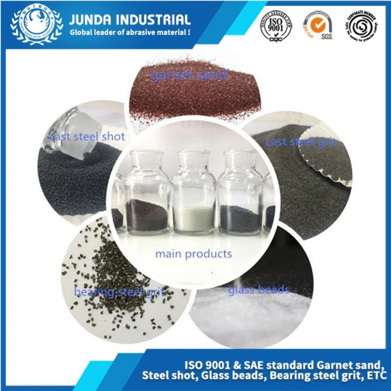 Low Consumption Can Replace Glass Beads Good Finish Red Grain 30-60# Garnet Sand for Blasting Oil and Gas