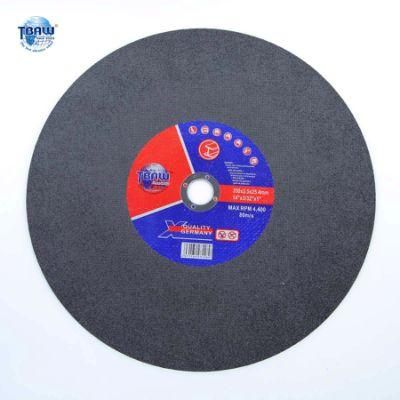 China Factory 350X2.5X25.4mm Resin Bond Abrasive Grinding Cutting Wheel Easy Cut-off Wheels 355X3.2X25.4mm 14 Inch Cut Wheel Large Size
