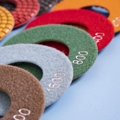 80mm Granite Diamond Wet Resin Bond Flexible Polishing Pads
