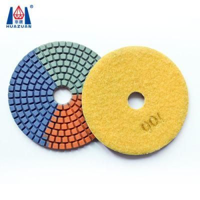 Velcro Disc 3 Color Flexible Resin Bond Diamond Polishing Pads