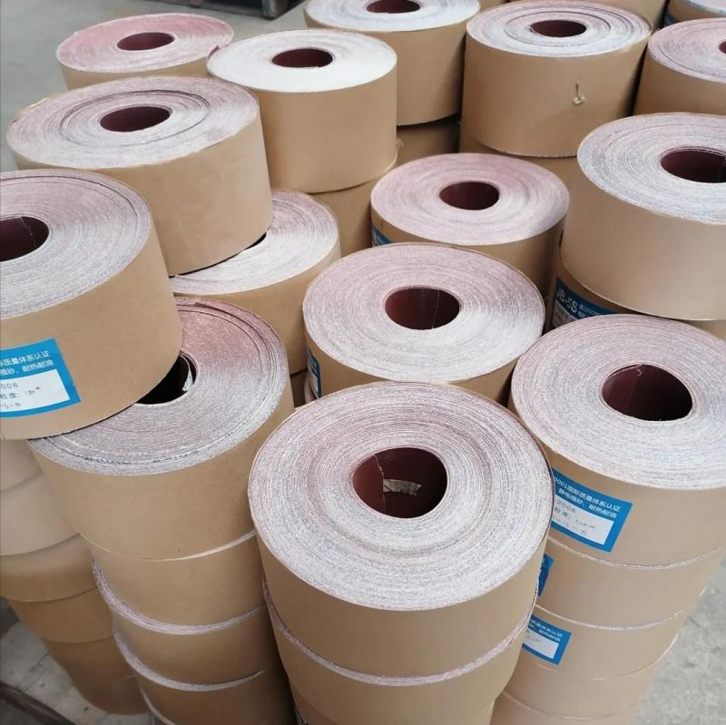 4" 4.5" 60# 80# 100# 120# Jb-5 Coated Abrasive Cloth Jumbo Roll Manufacturer