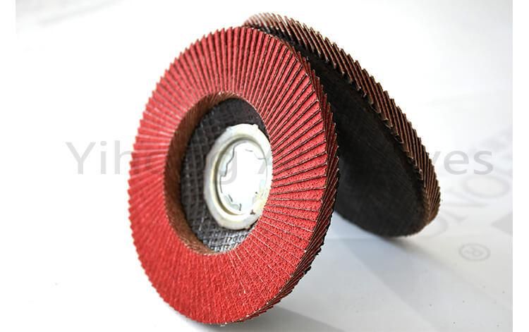 High Quality Wear-Resisting 115mm/125mm X Lock Ceramic Grain Flap Disc for Grinding Stainless Steel and Metal