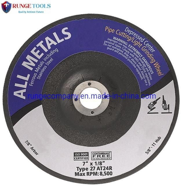 230mm 9" Inch Type 42 Metal Stainless Steel Grinding Disc for Angle Grinder Power Tools Ferrous Metals