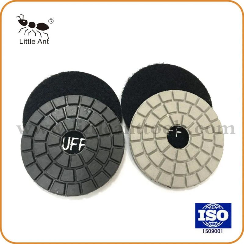 Wet Diamond Polishing Pad Abrasive Wheel Hardware Tools Black & White Buff 3"/80mm