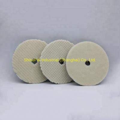 3 5 6 7 Inch Polishing Pad Lamb Wool Buffing Pad Japan Medium Cutting Wool Polish Pad