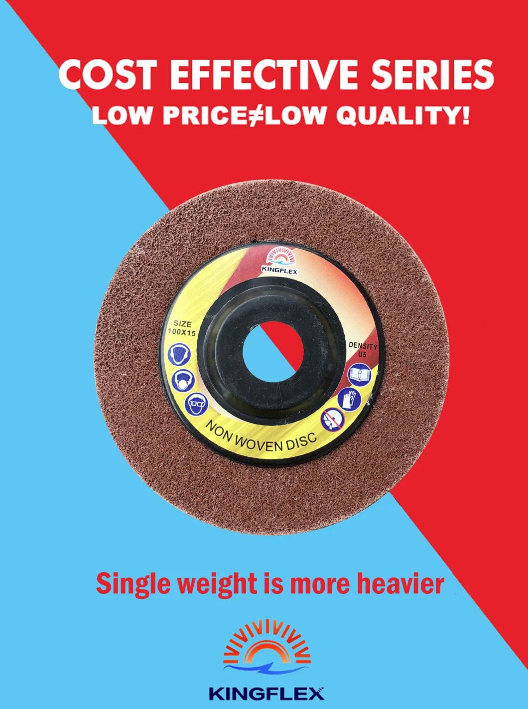 Non Woven Disc, 100X15mm, U3/7p, Maroon Color