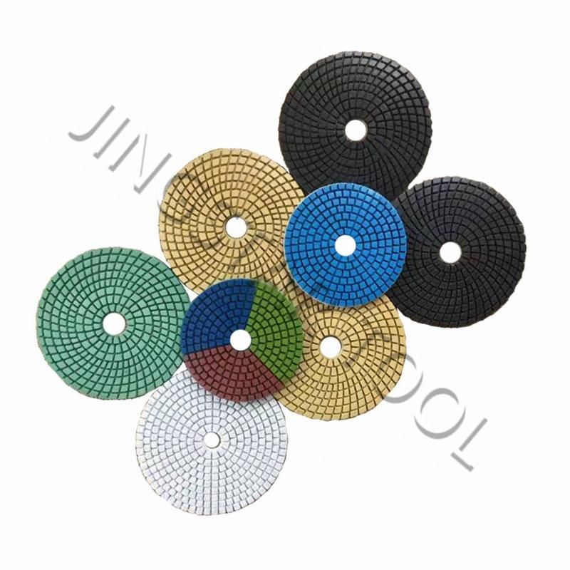 Wet Flexible Round Resin Bonded Polishing Pads for Granite Marble