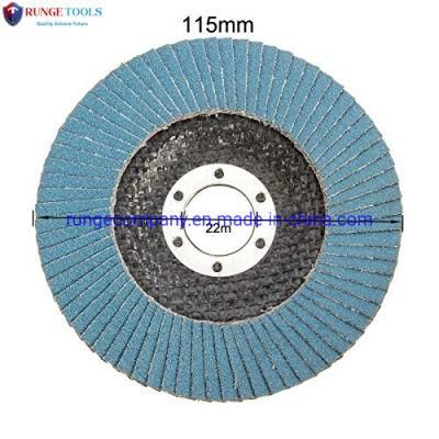 4.5&quot; X 7/8&quot; Premium High Density Zirconia Type 29 Flap Disc 80 Grit 10 Pack for Various Angle Grinder Power Tools
