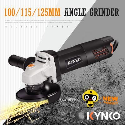 115mm 900W 11000rpm Kynko Power Tools Small Angle Grinder with Rear Switch for Stone Cutting