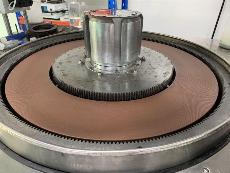 Novel Iron Lapping and Polishing Plate for Sapphire