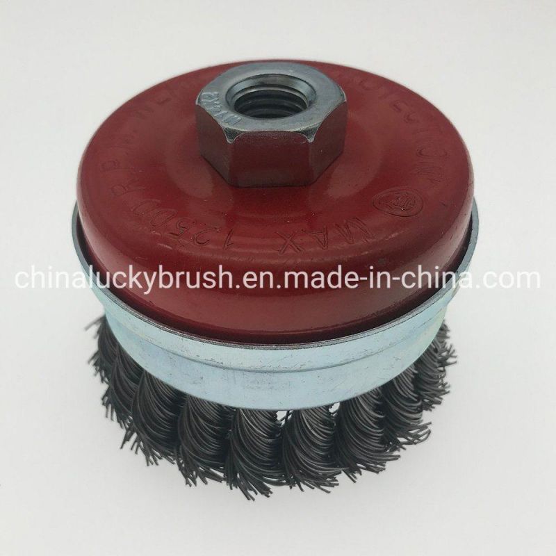 M14X2 Heavy Duty Crimped Wire Cup Brush (YY-938)