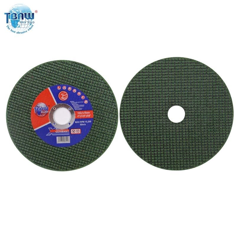 4 Inch 105*1.0*16mm OEM Power Electric Tools Accessories Abrasive Flat Cutting Wheels for Metal Grinder