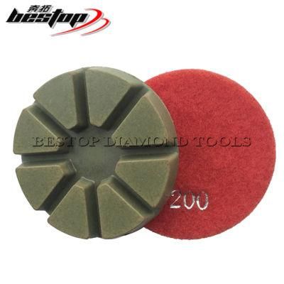 D76mm Concrete Floor Diamond Wet Polishing Pads