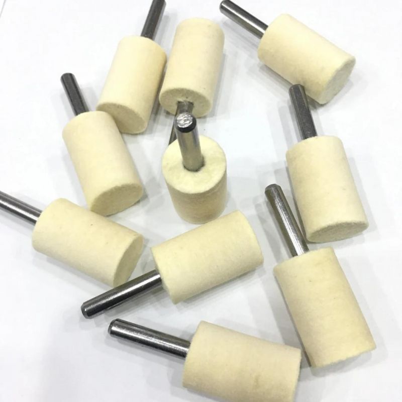 Available for Custom Soft Chinese Manufacturer Wool Felt Bobs for Glass Stainless Steel Pipes Gold and Silver Jewelry Polishing