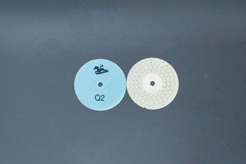 Qifeng 4′ ′ Diamond Four-Step Dry Polishing Pads for Marble and Granite