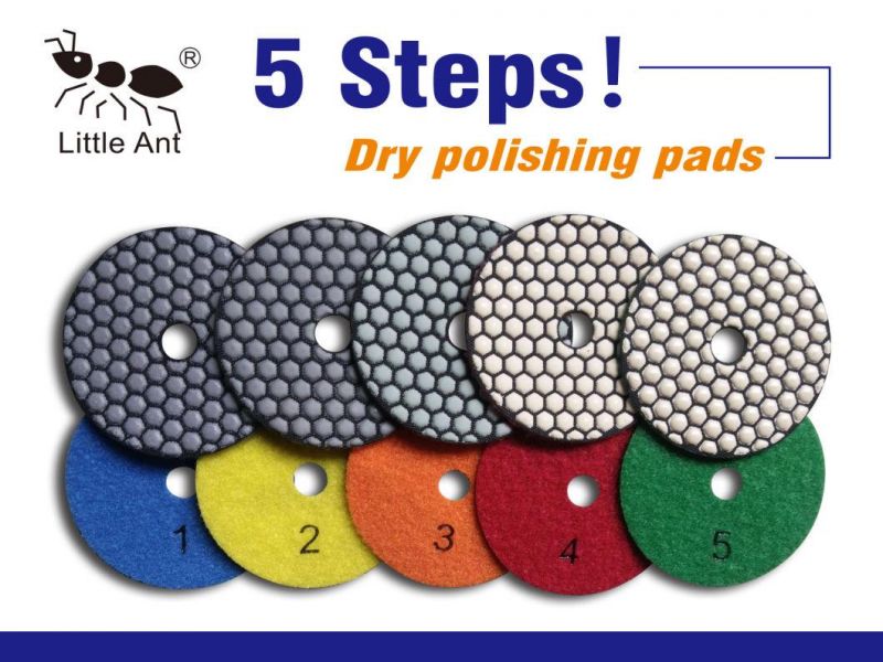1#2#3#4#5# Steps Granite, Marble Abrasive Tool, Diamond Polishing Pad