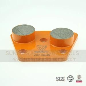 Two Bars Concrete Floor Trapezoid Diamond Grinding Shoes