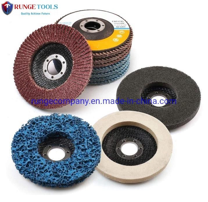 4inch Power Electric Tools Parts Aluminum Oxide Flap Disc Wheel 60 Grit for Grinding Blending Sanding Finishing