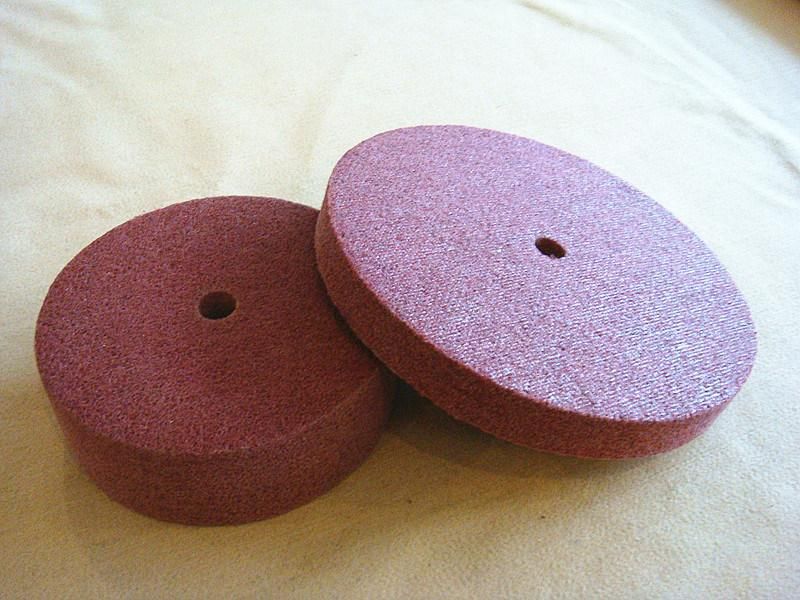 6X1 Red Non-Woven Polishing Wheel