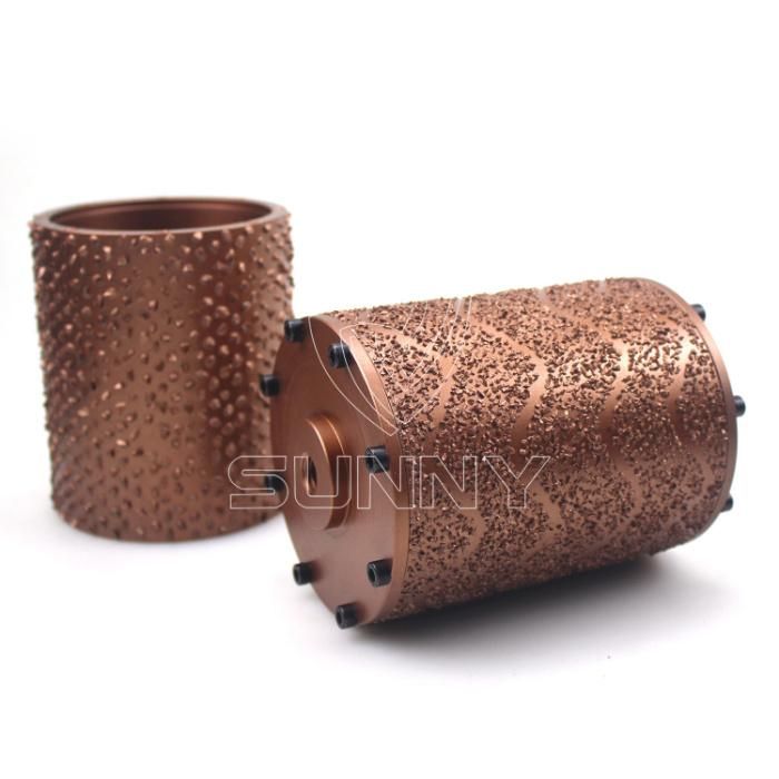 Vacuum Brazed Scratching Bush Hammer Roller for Angle Grinder