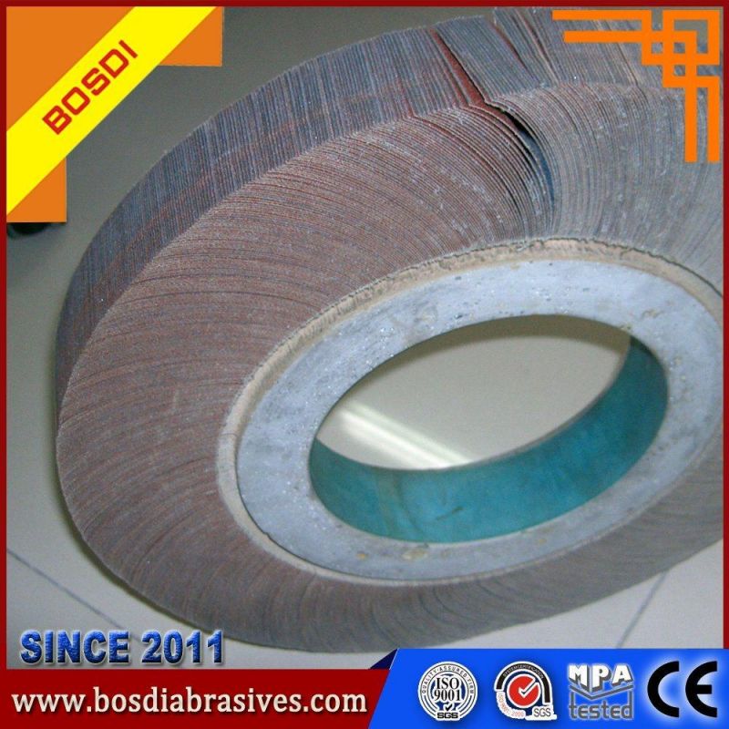 China Hot Sale 5"X1"X1" T27 Unmounted Flap Wheel, Grinding Wheel, Polishing Wheel, Stable in Physicochemical Properties