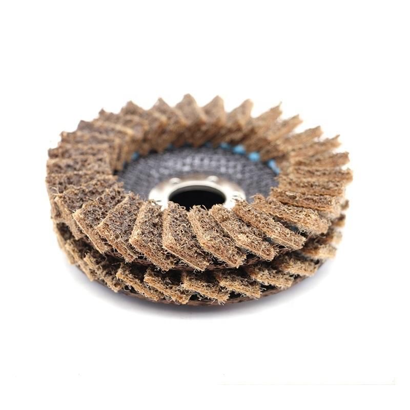 Premium Wear-Resisting 115mm/125mm Non-Woven Flap Disc for Grinding Stainless Steel and Metal
