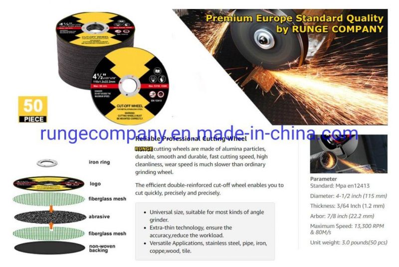 4.5inch Angle Grinder Wheel Set Includes 20PCS Cutting Wheel 5PCS Grinding Wheel 2PCS Flap Discs for Metal Stainless Steel