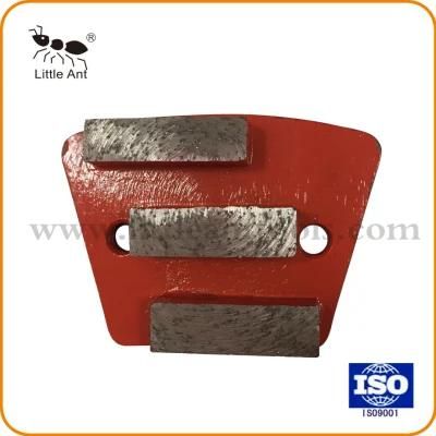 Three Teeth Metal Bond Fan Type Diamond Grinding Plate for Concrete., Granite.