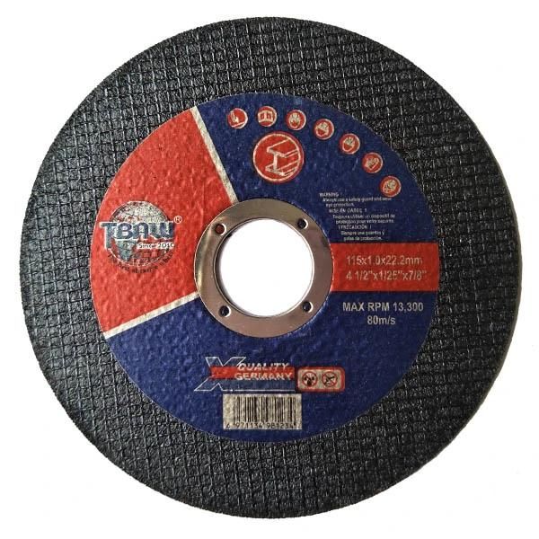 China Competitive 115X1.0X22.2mm 4.5′′ Aluminum Oxide Cutting Wheels for Metal