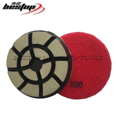 4 Inch Ceramic Bond Diamond Grinding Pads for Concrete