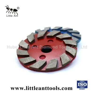 4&quot; 100mm Hook and Loop Metal Grinding Wheels for Concrete Stone