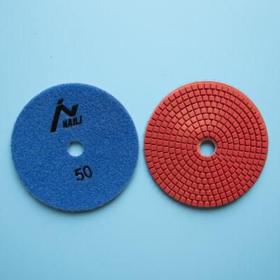 Top Manufacturer Power Tools Abrasive Tools 125mm Abrasive Tools 7 Steps Diamond Wet Polishing Pad for Marble/ Granite