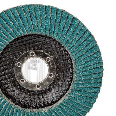 Calcined Zirconium Abrasive Flap Disc for Stainless Steel and Steel Grinding