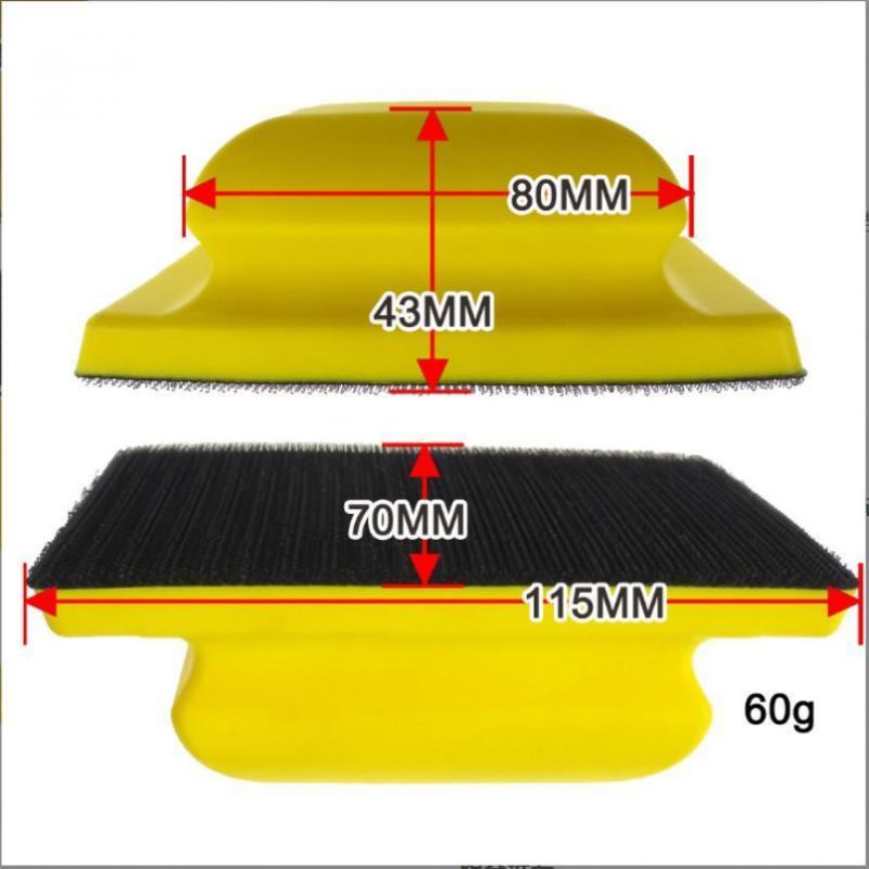 70*115mm Car Polishing Tool Yellow Square Polishing Disc Sandpaper Grinding Disc SD0020