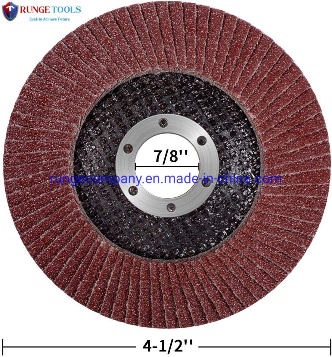 4.5" Inch Power Tools Parts 80 Grits Grinding Wheel Abrasive Sanding Flap Disc for Dry Wall Sander Wood Furniture