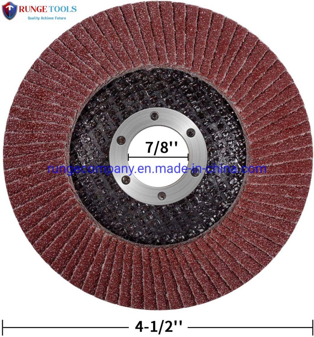 4.5" Inch Power Tools Parts 80 Grits Grinding Wheel Abrasive Sanding Flap Disc for Dry Wall Sander Wood Furniture