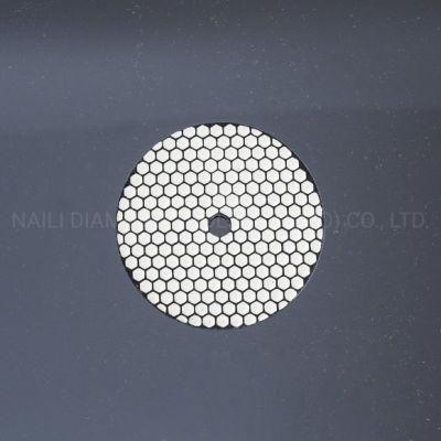 Qifeng Manufacturer Power Tools 4 Inch Diamond Resin Bond Dry Polishing Pad for Granite&Marble
