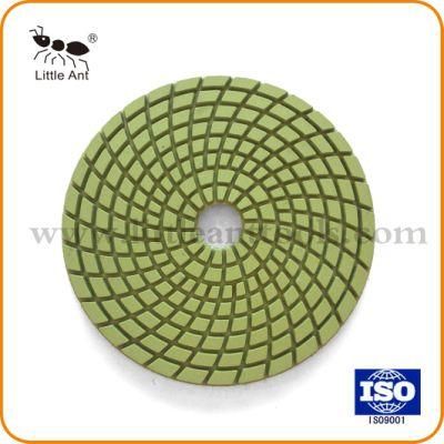 4&prime;&prime;-100mm Wet Diamond Angle Grinder Polishing Pad for Granite Marble Stone/Polishing Pads