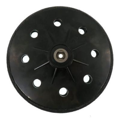 7 Inch 8 Hole 180mm Hook and Loop Black Plastic Sanding Backing Pad for Sander Power Tools Accessories