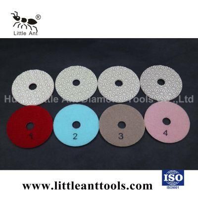 Good Polishing Performance 4-Step Wet Use Diamond Polishing Pad