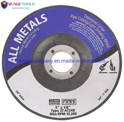 Longer Life Aluminum Abrasive Grinding Wheels 5&quot; for Various Famous Angle Grinder Power Tools