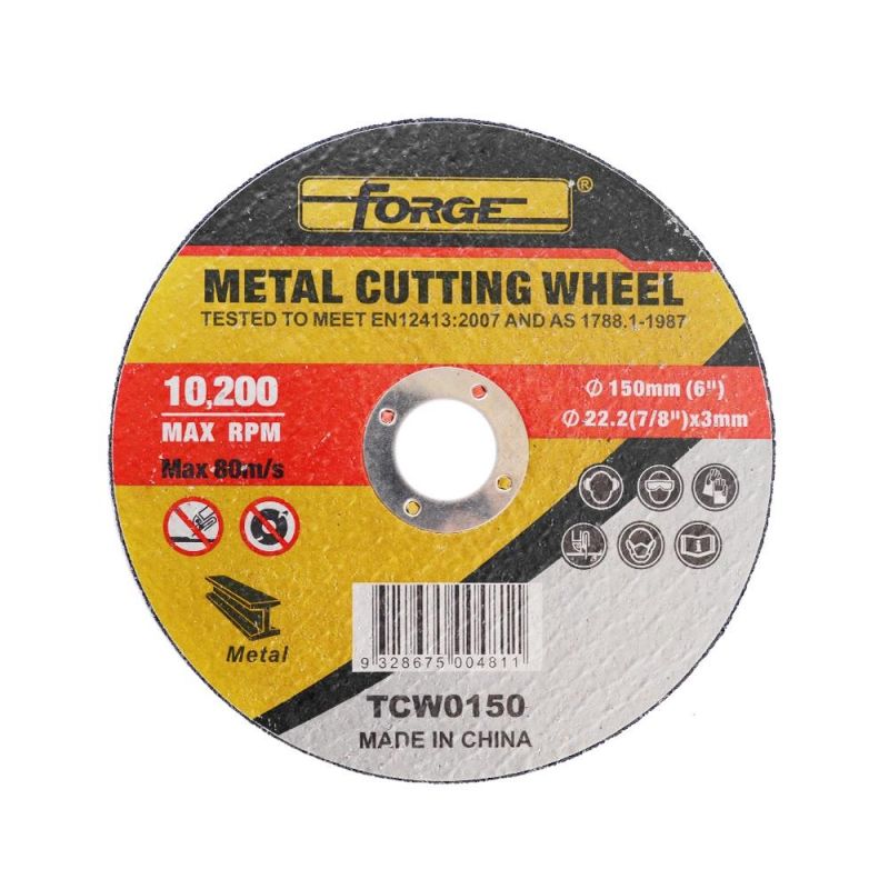 150*3*22.2mm Flat Type Cut-off Disc Cutting Wheel for Metal
